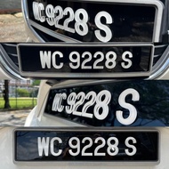 New Design (Code:L68～LK2)CURVE Nombor Kereta 3D Krystal / Number Rumah / Number Meja / Number office