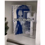 New Jeans Lightstick Box with Engraved Logo | Acrylic Light Stick Box