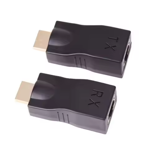 HDMI-Compatible Extender 4K RJ45 Ports LAN Network HDMI-Compatible Extension Up To 30m Over CAT5e / 
