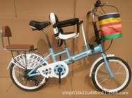 親子自行車接送孩子母子變速摺疊車帶娃女單車接送寶寶圍欄車
