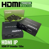 HDMI IP Extender 150M ตัวแปลงภาพและเสียง ผ่านสายLAN CAT5E CAT6 CAT7 ระยะ 150m. ต่อผ่าน Switch HUB ออกหลายจอได้  ส่งเร็วจากไทย HDMI to LAN RJ45 1080P