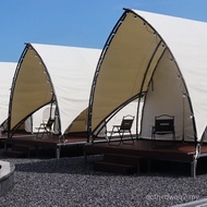 Outdoor Light Luxury Camping Hotel Sailing Tent Influencer Camp B & B Luxury Tent Room View Area Cam