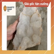 Original rough white quartz stone used for home decoration, high energy purification 22cm, weight 2.