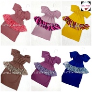 Peplum Baby medina baju kurung newborn