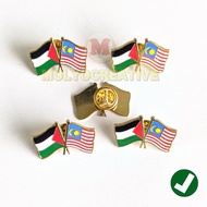 Malaysia and Palestine Friendship Flag Pin - Flag Pin
