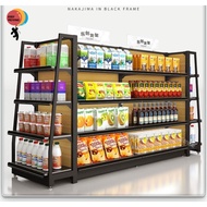 Display Rak Rak Paparan Supermarket Rack Shelves Convenience Store Pharmacy Double Sided Rack