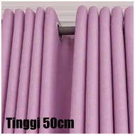 Gorden Poni Polos Atas Pintu Jendela Minimalis Blackout Premium Serat Safron Tinggi 50cm