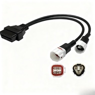 Termaya Obd2 Adapter Cable Motorcycle Diagnostic Connector 3 Pin 4 Pin 6 Pin Extension Wire Harness