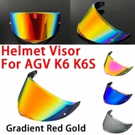 Helmet Visor For AGV K6 K6S Motorcycle Helmet Glasses Motorbike Helmet Discoloration Lens