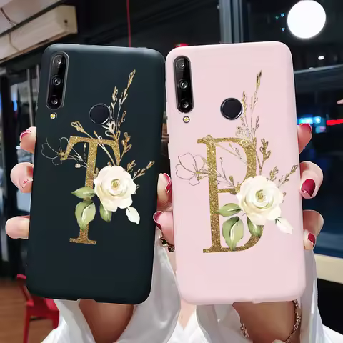 For Huawei Y7P Y6P Case Cute Letters Soft silicone Back Cover For Huawei Y8P Y7P Y6P Y5P Phone Cases