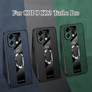 Magnetic Ring Holder Cover For OPPO K13 Turbo Pro K13X PU Sheepskin Leather Shockproof Back Case For