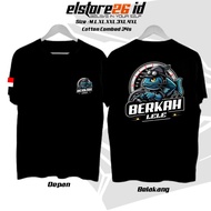ELSTR26 TSHIRT DISTRO BERKAH LELE | FREE TAMBAH NAMA KAMU | KAOS MANCING KATUN COMBED 24s | BAJU MA