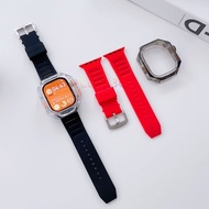 suitable for iwatch series ultra 2/1 generation silicone strap +TPU case for iwatch 49mm