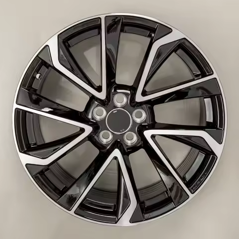 18x8 Inch Black Machined Face Alloy Wheel Rim 5x100 PCD ET40 Hub Bore 54.1mm Replacement Fit For Toy