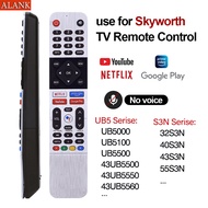 ALANK SW-V1 TV Remote Control for Skyworth/CooCaa Smart TV Remote Control Without Voice Function