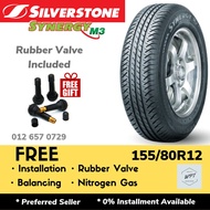 155/80R12 SILVERSTONE Synergy M3 (Installation) Car Tyre Tayar Tire WPT NIPPON Kancil RIm Wheel 12 k