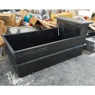 NEX 6 x3x2 Black with 3 Feet Filter Fiberglass Fish Tank Water Pond Aquarium Heavy Duty Kolam Ikan T