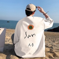 Korean Fashion Shirt For Men Cotton Summer Fashion Cartoon Casual Tee Shirt Short Sleeve O Neck Oversized Hip Hop Men T-Shirts XS-4XL-5XL-6XL
