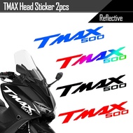 Yamaha TMAX560 Motorcycle Fuel Tank Decoration Sticker TMAX530/500 Car Shell Reflective Decoration Front Latte Print Sticker