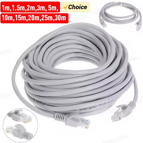 Cable Ethernet De Alta Velocidad Cat5e RJ45 Cable De Red LAN Enrutador De Ordenador Patch Cord , 1M/