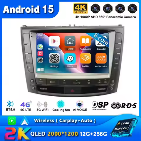 Android 15 Car Radio For Lexus IS250 IS300 IS200 IS220 IS350 2005 - 2012 Multimedia Stereo Video Pla