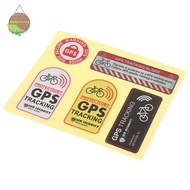 GOGO GPS TRACKING Alarm Sticker Reflective Bicycle Warning Sticker Anti-Theft Decal .