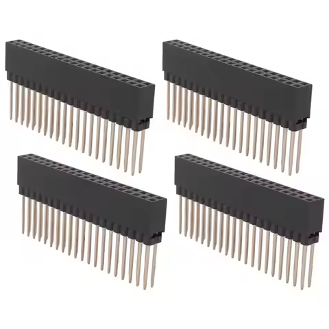 E-Easy To Use-2 X 20(40 Pin) Stacking Header For Raspberry Pi A+/B+/Pi 2/Pi 3 Extra Tall Header (Pac