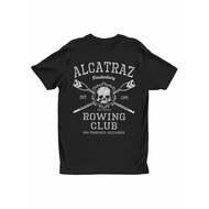 Alcatraz Rowing Club Black Retro Vintage Men's T-Shirt