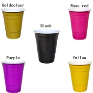 16oz Reusable Plastic Cups, Durable Drinkware For Back To School Parties, Soda, Punch, BBQ, Picnics 