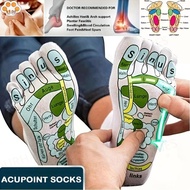 1 Pair Acupressure Socks Physiotherapy Reflexology Socks Massage Relieve Tired Feet Reflexology Sock