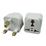 3-Pin Universal Adapter Plug Head UK 3 Pin Plug Socket US/EU/AU to UK Plug Adapter