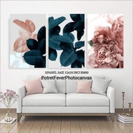 FRAME CANVAS 3PANEL 12X18INCI RM70 DESIGN MODEN ISLAMIK KHAT