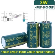 10000uF 35V คาปาซิเตอร์ Capacitor (ราคาต่อ 1ชิ้น) คาปาซิเตอร์35v10000uf สำหรับเครื่องเสียง ขนาด18×35mm D84