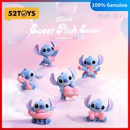 Disney Stitch Sweet Pink Series Figures 52toys stitch blind box cute gift