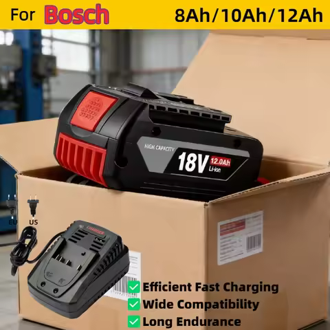🔥Original 18V 8AH 10AH 12AH batteries for Bosch 18v battery Draadloze professional system GWS180 GDR