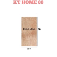 [1 1/2ft x 3ft] Papan Plywood / Solid Plywood 9mm 12mm