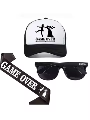 Groom To Be Groom Glasses Groom Sash Hats for Bachelorette Hen Night Party Wedding Engagement Bridal