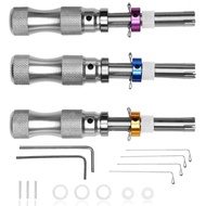 Tubular Lock Pick Set for Beginners and Pro Locksmiths, Stainless Steel Tool Kit for Picking Tubular