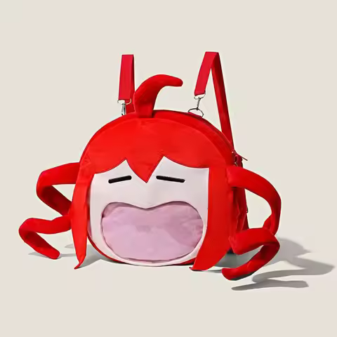 Anime Kasane Teto Cosplay Bag Backpack Kawaii Plush Shoulders Bag Transparent Knapsack Accessories P