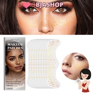 BJASHOP 12 Pcs Face Makeup Patches, Sparkle Waterproof Glitter Freckles Face Tattoo, Hot Freckles Si