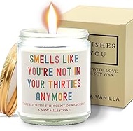 40th Birthday Gifts for Her Him- Handmade Lavender Vanilla Birthday Candle- 1994 30th Birthday Decor