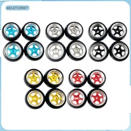 [mojotorw7] 4x Car Rubber Tyre Hard Anodized Wheel Rims Wheel Set for K969 K989 P929 28 High Car