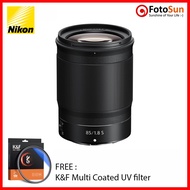 Nikon Z 85mm f1.8 S Portrait lens for Nikon Z camera Z5, Z6, Z7, Z9, Z50, Zfc