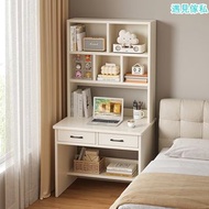 Y-268-【雙色可揀】（實木）書桌 書枱 辦公桌 辦公枱 電腦桌 電腦枱 書櫃一體枱【Two colors available】(Solid wood) Desk, Desk, Office Des