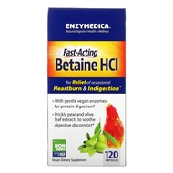 Enzymedica, Betaine HCl, 120 Capsules