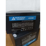 Paradox Gaming PSU 450W ATX Power Supply Active PFC PSU Computer PC Desktop