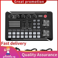 F998 Sound Card Microphone Sound Audio Interface Mixer Sound Card Mixing Console Amplifier for Phone