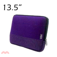 梵達納筆電防震包 紫色銀點13.5吋