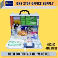 First Aid Kit Metal Box - PM-03-MXL / Peti Kecemasan / First Aid Box / Emergency Kit / Emergency Box