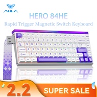 AULA HERO 84HE Magnetic Mechanical Keyboard RT0.01 8Khz Wired with RGB Light Box Low Latency Keyboar